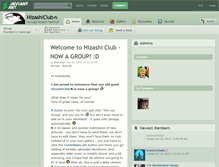 Tablet Screenshot of hizashiclub.deviantart.com