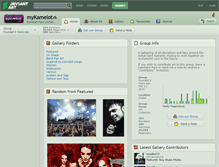 Tablet Screenshot of mykamelot.deviantart.com