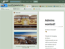 Tablet Screenshot of ilovephotographyclub.deviantart.com