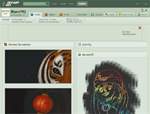 Tablet Screenshot of ffion1792.deviantart.com