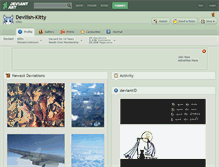 Tablet Screenshot of devilish-kitty.deviantart.com