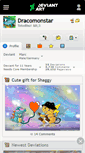 Mobile Screenshot of dracomonstar.deviantart.com