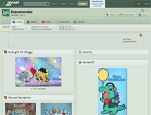 Tablet Screenshot of dracomonstar.deviantart.com