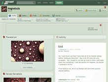 Tablet Screenshot of magnebula.deviantart.com