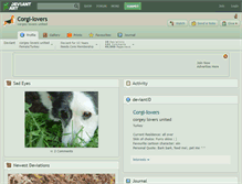 Tablet Screenshot of corgi-lovers.deviantart.com