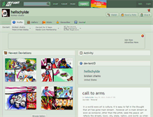 Tablet Screenshot of hellschylde.deviantart.com
