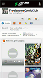 Mobile Screenshot of freelancerscomicclub.deviantart.com