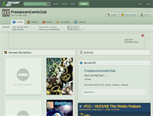 Tablet Screenshot of freelancerscomicclub.deviantart.com