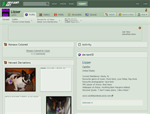 Tablet Screenshot of lizzer.deviantart.com