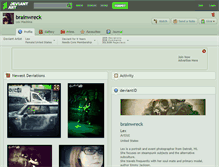 Tablet Screenshot of brainwreck.deviantart.com