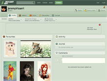Tablet Screenshot of jeremyirissarri.deviantart.com