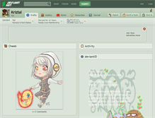 Tablet Screenshot of kriztal.deviantart.com