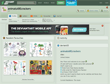 Tablet Screenshot of animalsarecrackers.deviantart.com