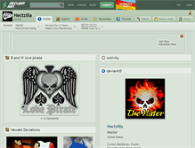 Tablet Screenshot of hectzilla.deviantart.com
