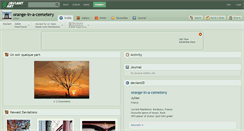 Desktop Screenshot of orange-in-a-cemetery.deviantart.com