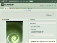 Tablet Screenshot of fractaliterations.deviantart.com