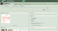 Desktop Screenshot of chocolate-cat.deviantart.com