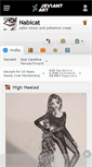 Mobile Screenshot of nabicat.deviantart.com