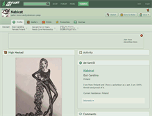 Tablet Screenshot of nabicat.deviantart.com