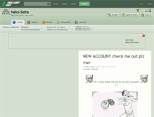 Tablet Screenshot of neko-setra.deviantart.com