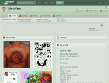 Tablet Screenshot of life-is-fake.deviantart.com