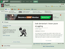 Tablet Screenshot of phen01.deviantart.com