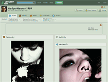 Tablet Screenshot of marilyn-manson-1969.deviantart.com