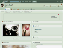 Tablet Screenshot of gearedheart.deviantart.com