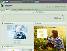 Tablet Screenshot of citrusfrukt.deviantart.com