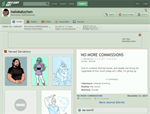 Tablet Screenshot of hallokatzchen.deviantart.com