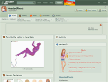Tablet Screenshot of heartedpixels.deviantart.com