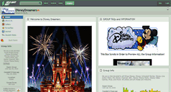 Desktop Screenshot of disneydreamers.deviantart.com