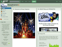 Tablet Screenshot of disneydreamers.deviantart.com