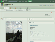 Tablet Screenshot of cchockeychic58.deviantart.com