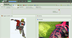 Desktop Screenshot of dustylion.deviantart.com