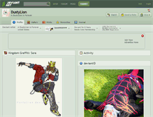 Tablet Screenshot of dustylion.deviantart.com