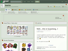 Tablet Screenshot of kazarioc.deviantart.com