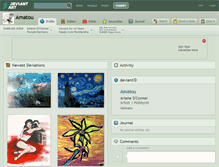 Tablet Screenshot of amatou.deviantart.com