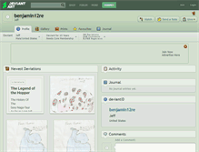 Tablet Screenshot of benjamin12re.deviantart.com