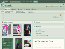 Tablet Screenshot of newscast.deviantart.com