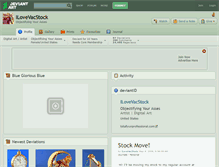 Tablet Screenshot of ilovevacstock.deviantart.com