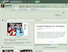 Tablet Screenshot of dave-sim.deviantart.com