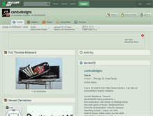 Tablet Screenshot of cantudesigns.deviantart.com