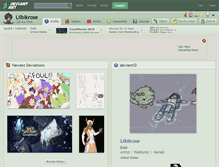 Tablet Screenshot of lilblkrose.deviantart.com