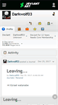 Mobile Screenshot of darkwolf03.deviantart.com