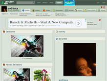 Tablet Screenshot of andrissca.deviantart.com