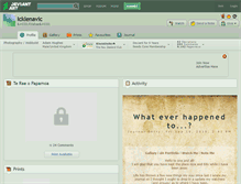 Tablet Screenshot of icklenavic.deviantart.com