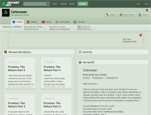 Tablet Screenshot of celenesan.deviantart.com