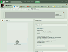 Tablet Screenshot of naciozguc.deviantart.com