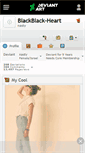 Mobile Screenshot of blackblack-heart.deviantart.com